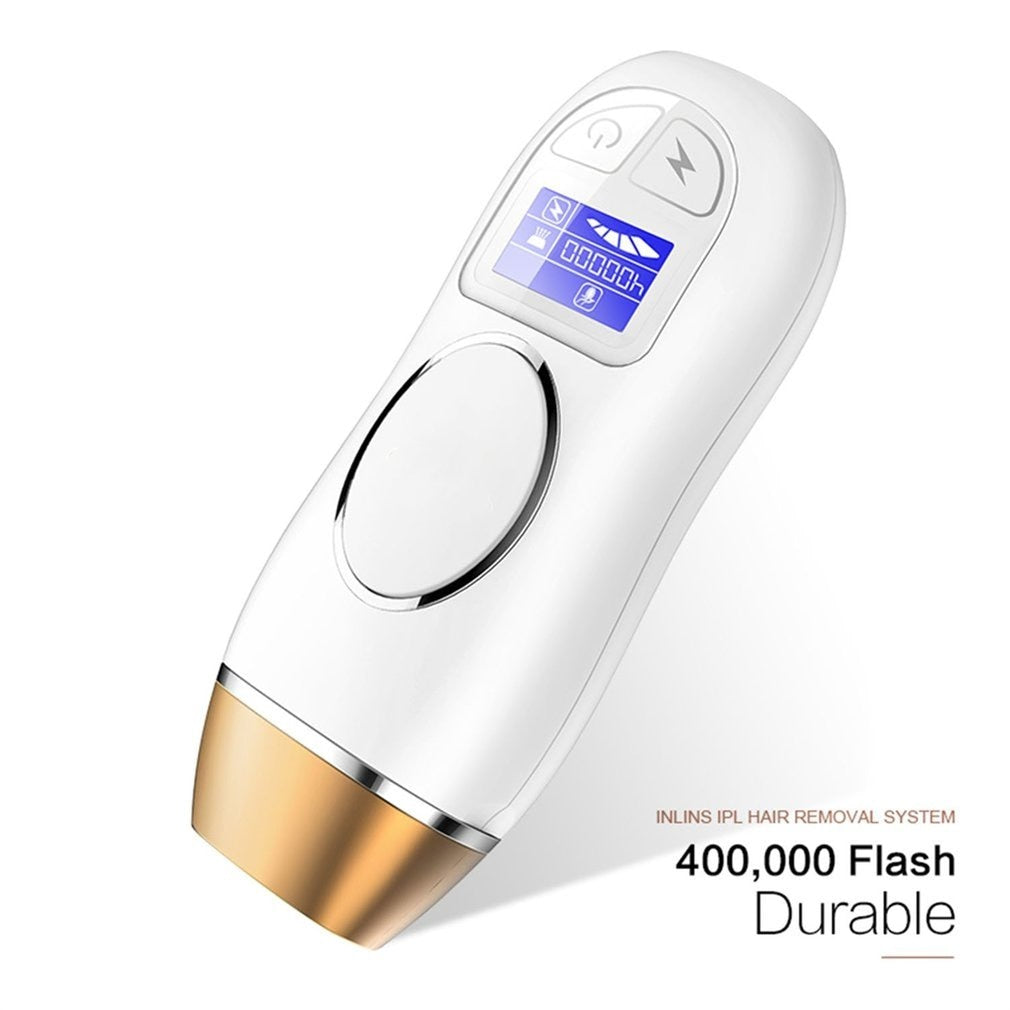 HD LCD Display Compact Size Women Hair Removal Device Electric 400000 Flash Pulsed Light Epilator for Whole Body - ebowsos