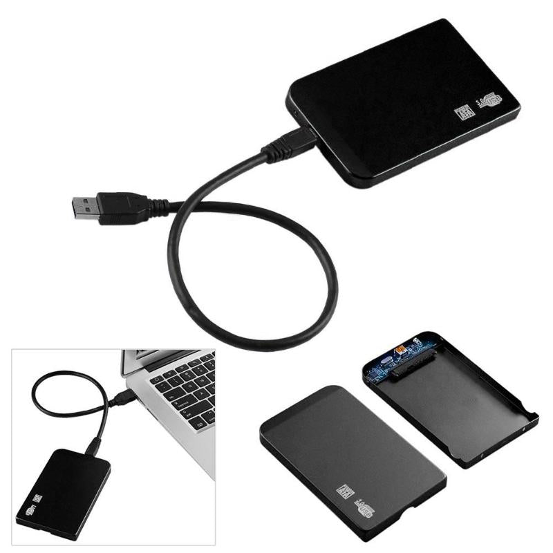 HDD Case 2.5 inch SATA to USB 3.0 SSD Adapter 1TB Hard Disk Drive Box External HDD Enclosure for Notebook Desktop - ebowsos
