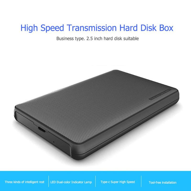 HDD Case 2.5 inch SATA to USB 3.1 Type C SSD 6TB Hard Disk Drive Box External HDD Enclosure Hard Disk Drive Box High Quality - ebowsos