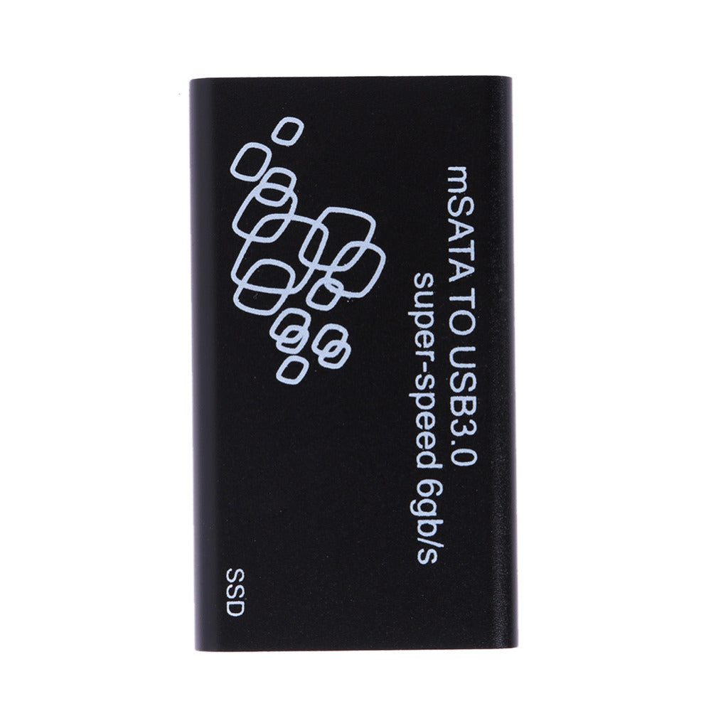 HDD Enclosure Mini mSATA to USB 3.0 SSD Hard Disk Box External Enclosure Case with Data Cable - ebowsos