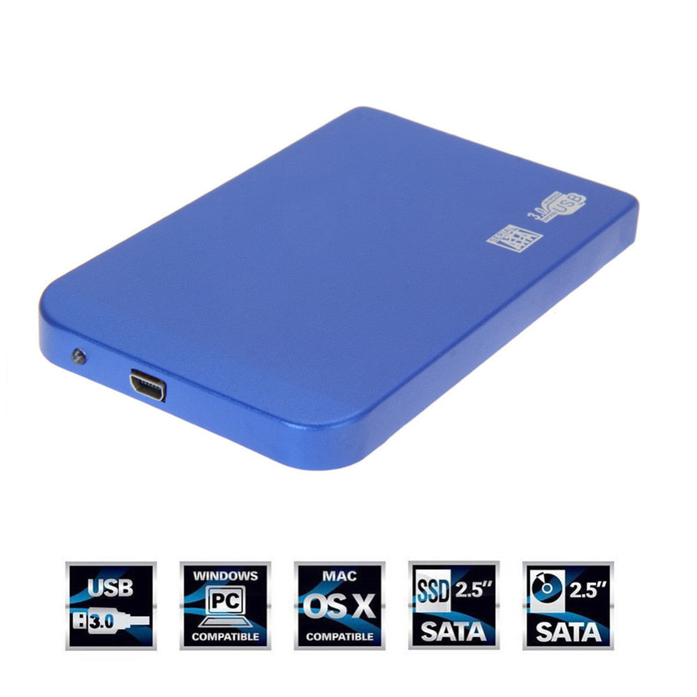 HDD Enclosure Slim Aluminum External Hard Drive Case High Speed USB 3.0 SATA 2.5" inch HD HDD Hard Disk Drive Enclosure Case - ebowsos