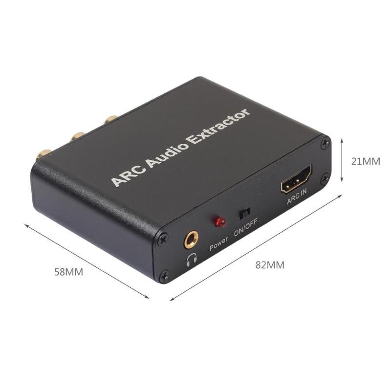 HDMI ARC Audio Extractor Audio Adapter 3.5mm Stereo Fiber Coaxial Converter for Amplifier Soundbar Speaker HDTV Wholesale - ebowsos