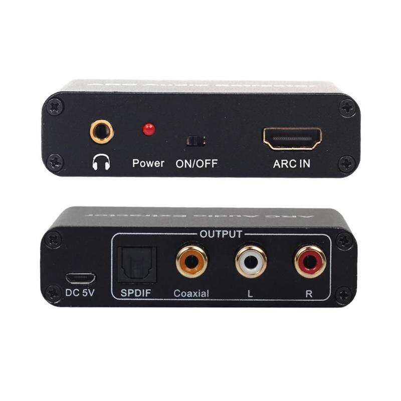 HDMI ARC Audio Extractor Audio Adapter 3.5mm Stereo Fiber Coaxial Converter for Amplifier Soundbar Speaker HDTV Wholesale - ebowsos