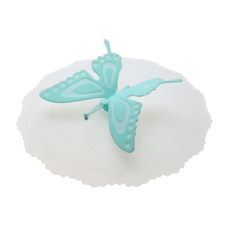 HJ Cute Butterfly Silicone Cup Lids Anti-dust Silicone Leakproof Cover - ebowsos