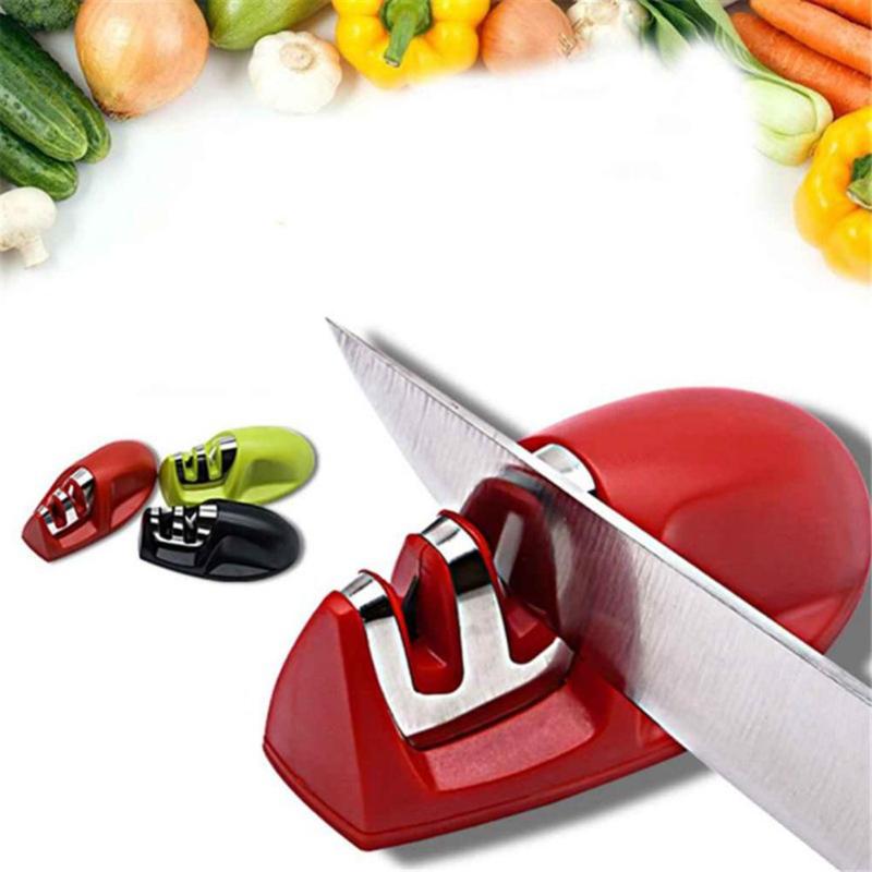 HJ Multi-use Non Slip Knife Sharpener Tungsten Steel Ceramic Grinding Tool - ebowsos