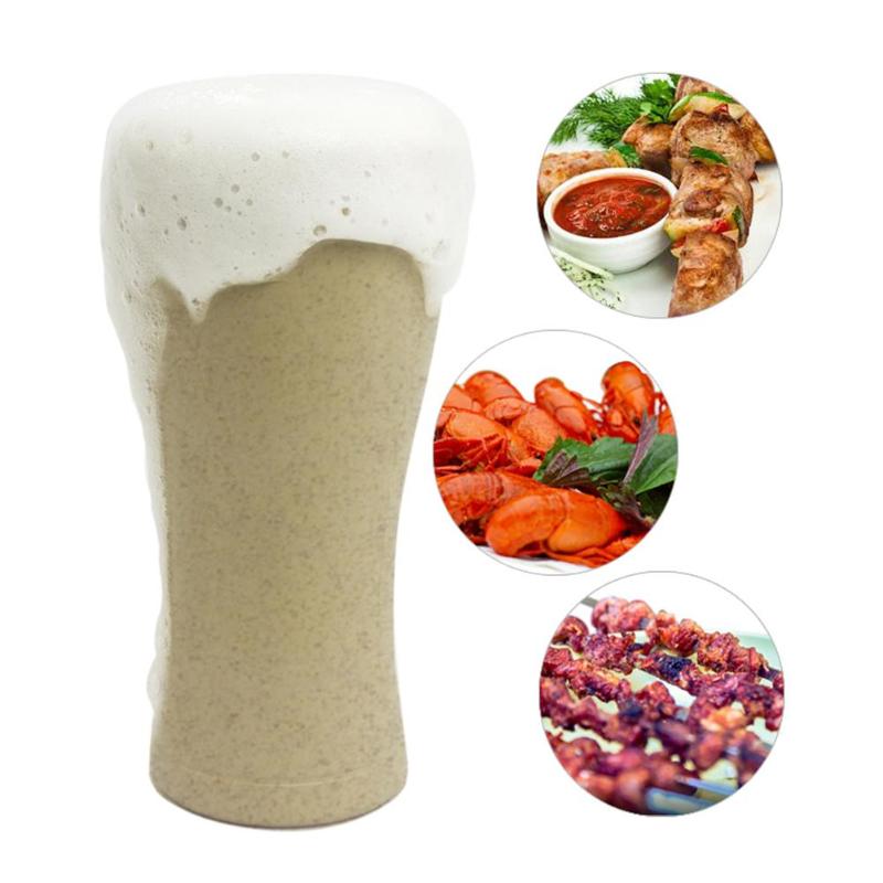 HJ Wheat Straw Fiber Degradable Cup with Bottle Opener Environmental Tableware - ebowsos