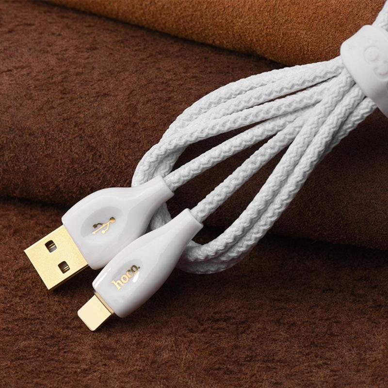 1.2m/3.94ft Nylon Braided USB Fast Charging Data Sync Charger Cable for iPhone iPad Micro USB Cord Fast Charging Promotion - ebowsos