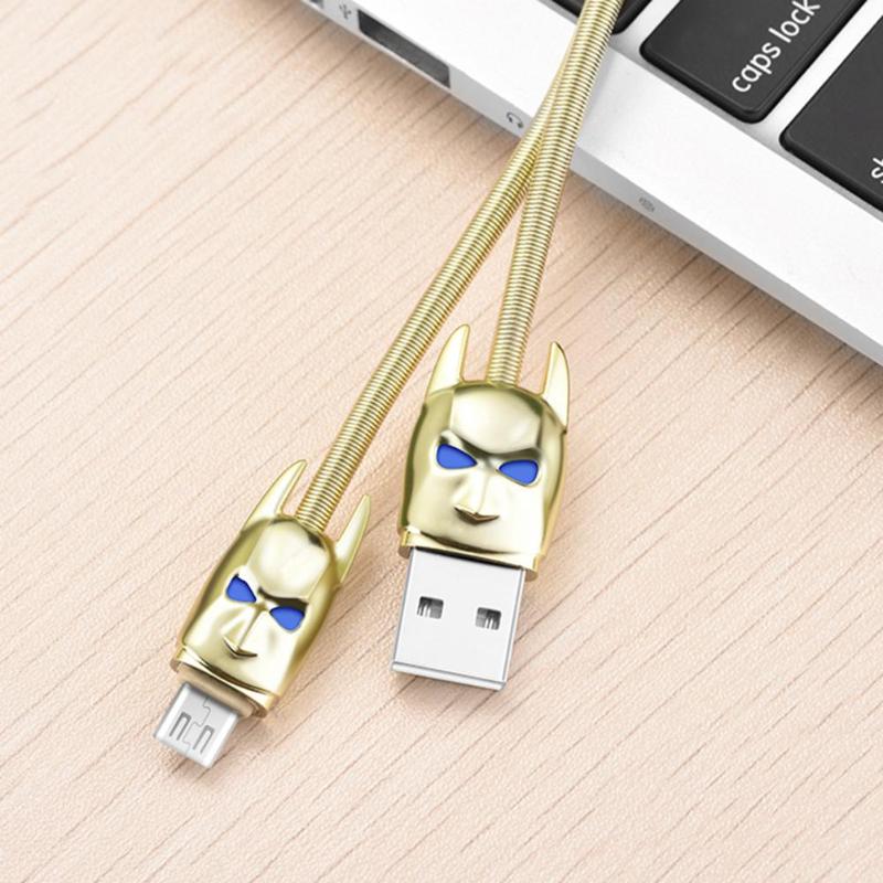1.2m Spring Micro USB Fast Charging Data Sync Charger Cable for Android Phone Fast Charging Data Cable High Quality - ebowsos