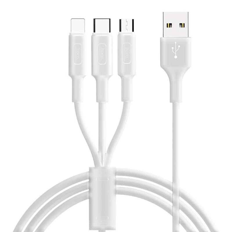 1m 3 in 1 USB Charger Charging Cable for iPhone Android Phones USB Type c Type-c Mobile Phone Cables For iPhone X 8 7 6 Hot - ebowsos