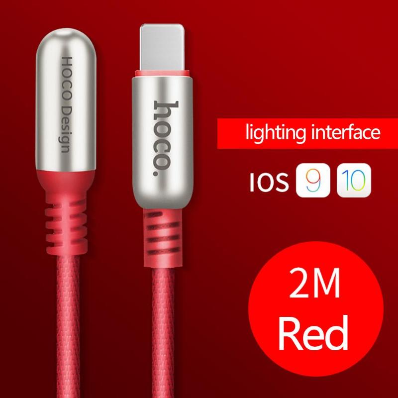 2.4A 90 Degree Elbow Nylon Braided Fast Charging Sync Data Cable Wire for Apple Phone Data Sync Charger Cable 1.2m/2m New - ebowsos