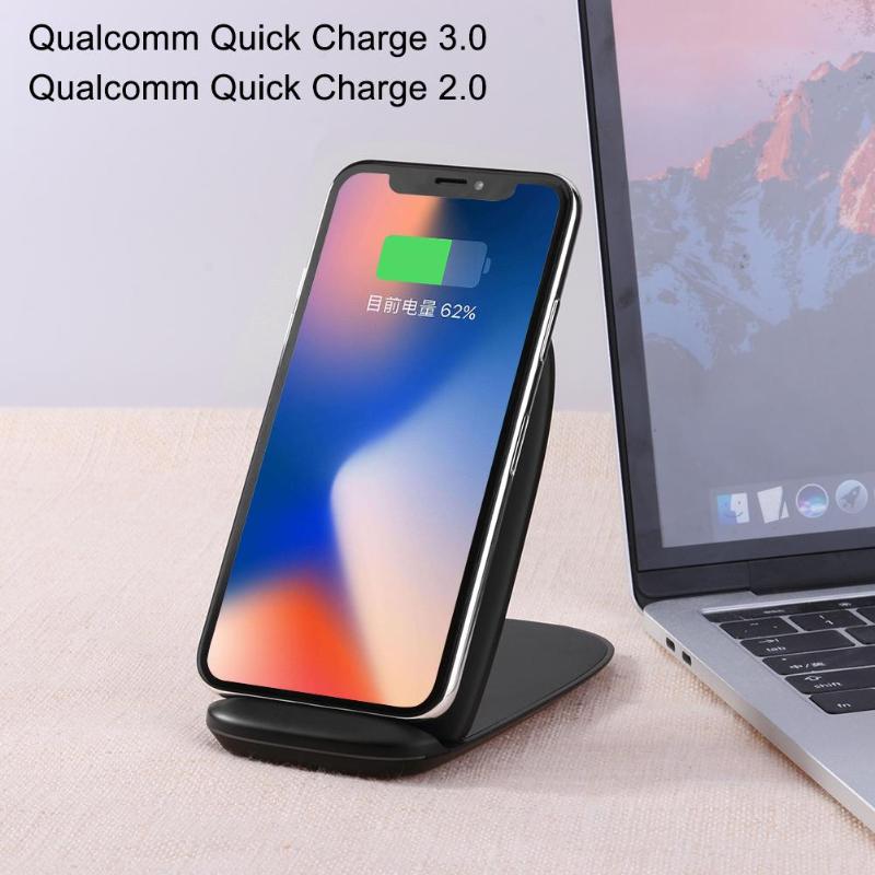 CW7 Qi Wireless Charger Phone Fast Wireless Charging Stand Dock Station for iPhone XR X XS MAX 8 Samsung High Quality - ebowsos