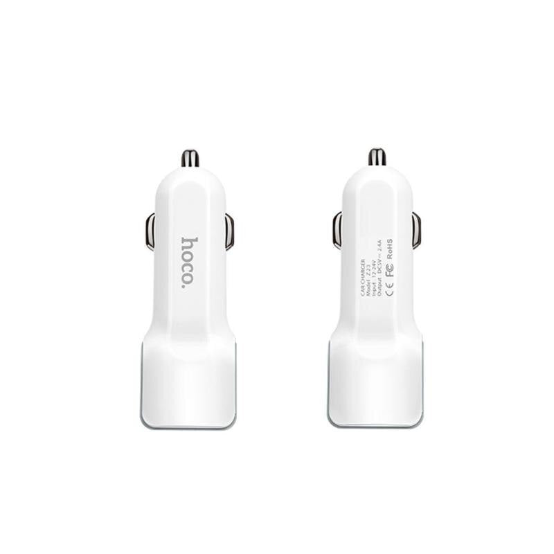 Dual USB Car Charger 2.4A Universal Mobile Phone Fast Charging Adapter Cigar Lighter for iPhone Huawei Xiaomi Phone Charger - ebowsos