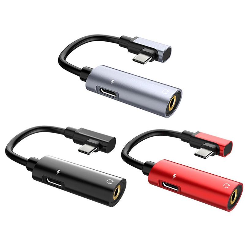 LS19 2 in 1 Type-C USB Audio Converter Phone Charger Earphone Headphone Adapter High Quality 2 in 1 Audio Converter New - ebowsos