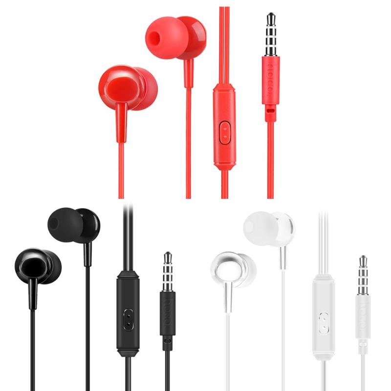 M14 Unviersal 3.5mm Plug Wired In-ear Earphones Bass Stereo Headset with Mic Earphone Headset for phones and Music Hot Sale - ebowsos