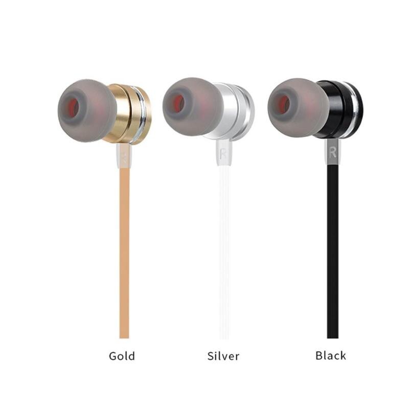 Metallic Universal In-Ear Earphones HIFI Stereo Headphone Wired Control Headset Earphone with Mic for Phone PC Laptop New - ebowsos