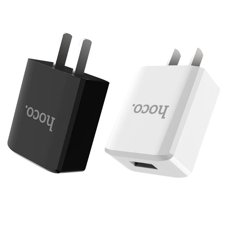 Portable Single USB Fast Charging Travel Wall Charger US Plug Adapter USB Cable Adaptive Charging Original High Quality - ebowsos