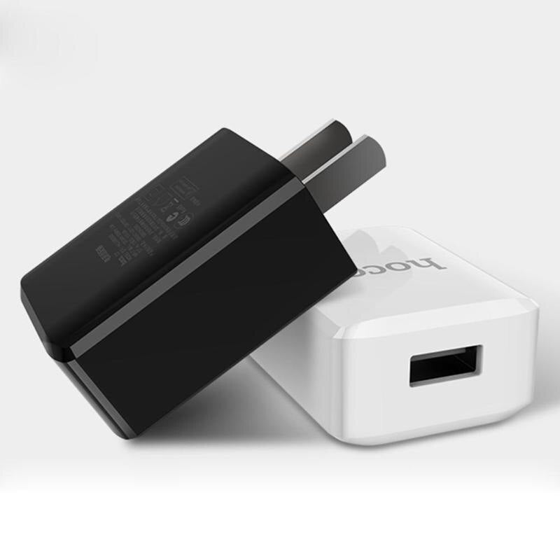 Portable Single USB Fast Charging Travel Wall Charger US Plug Adapter USB Cable Adaptive Charging Original High Quality - ebowsos