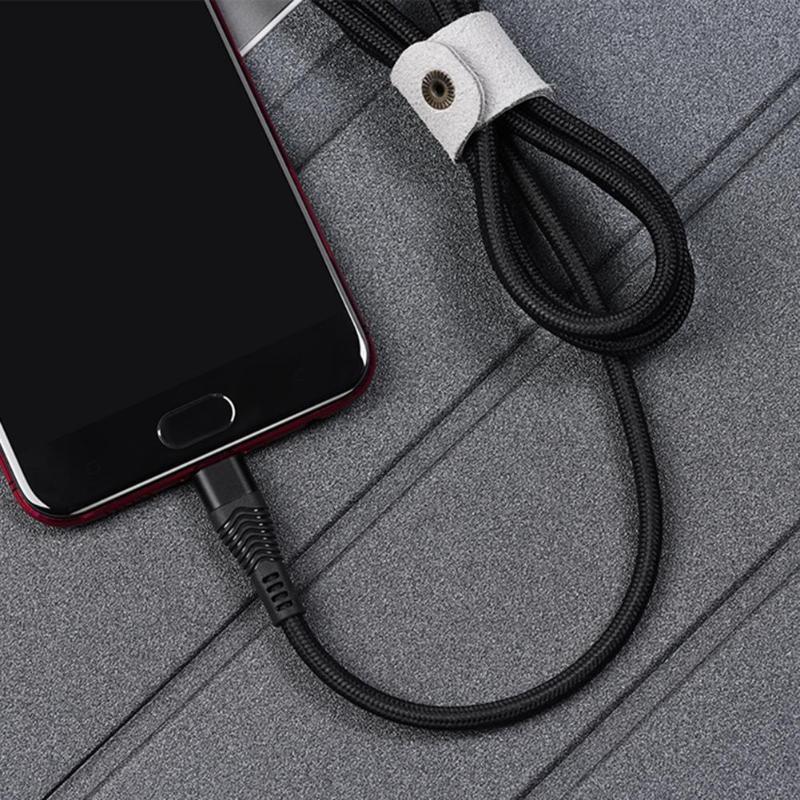 U38 1.2m Nylon Braided Micro USB 4A Fast Charging Data Sync Charger Cable for OPPO VOOC Mobile Phone Cables HIgh Quality - ebowsos