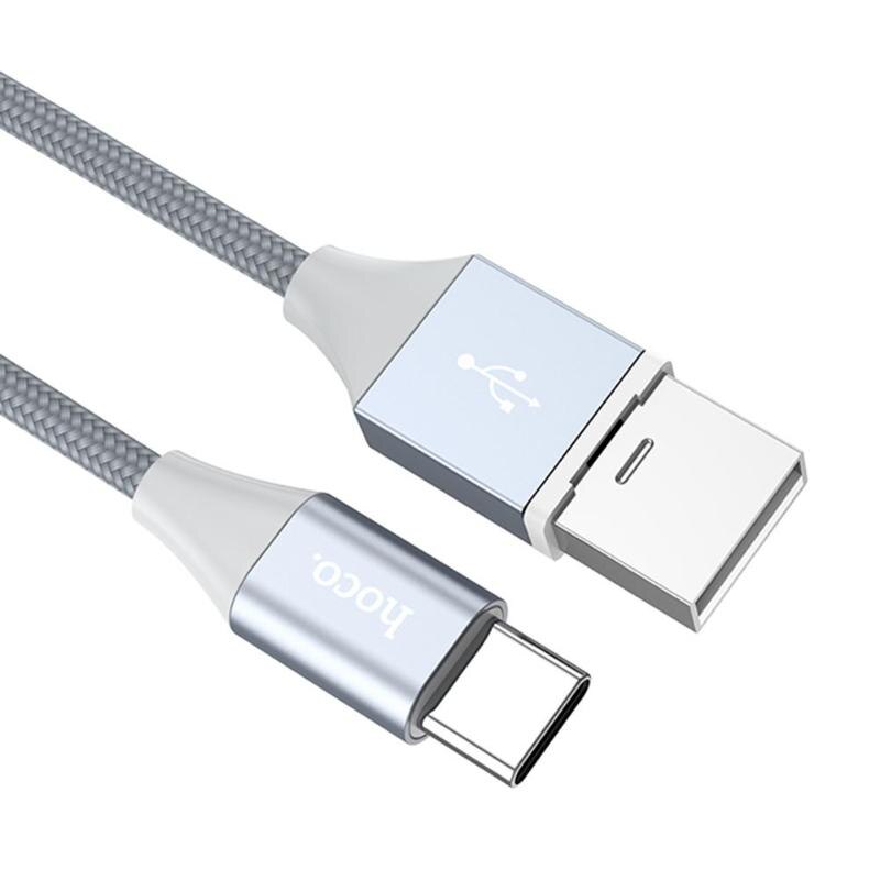 U40B 1m Nylon Braided USB Type-C Charging Data Sync Charger Cable for Samsung Xiaomi Huawei Android Tablet Cable Promotion - ebowsos