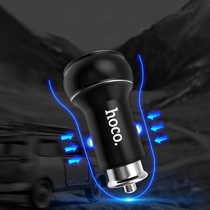Universal Dual USB Car Charger LED Digital Display 2 Port 5V 3.1A Fast Charging Charger Adapter for Phone Tablet Promotion - ebowsos
