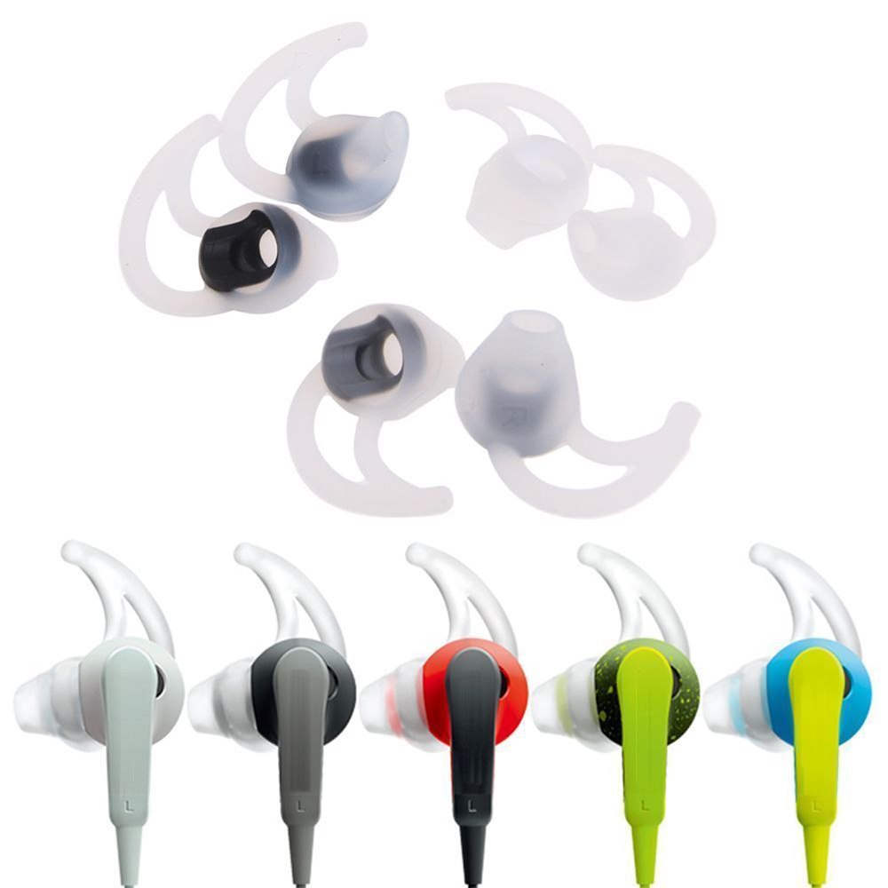White Soft Replacement Ear Bud Tips For BOSE QC20i QC20 Quiet Comfort Earphones Headphone 3Pairs(S+M+L) - ebowsos