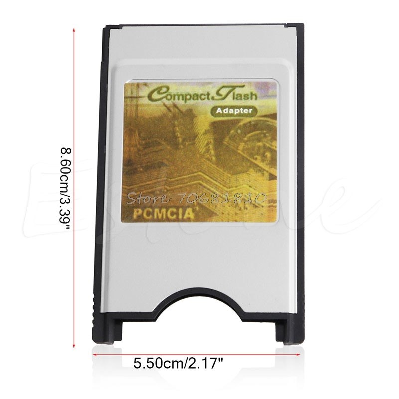 Compact Flash CF to Adapter Cards Reader PC Card PCMCIA for Laptop Notebook - ebowsos