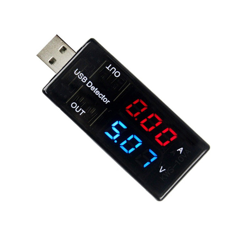 USB Charger Detector Current Voltage Power Tester Dual Digital Display Volt Amp Meter For Android Phone And For iPhones - ebowsos
