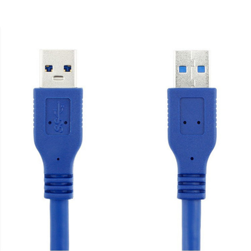 High Speed Blue USB 3.0 A type Male to Male USB Extension Cable AM TO AM  4.8Gbps Support USB 2.0 0.3M 0.6M 1M 1.5M-5M - ebowsos