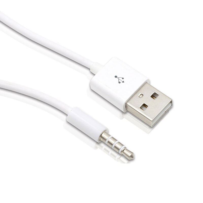 3.5mm Jack to USB 2.0 Data Sync Charger Transfer Audio Adapter Cable cord for Apple iPod 3rd 4th 5th 6th - ebowsos