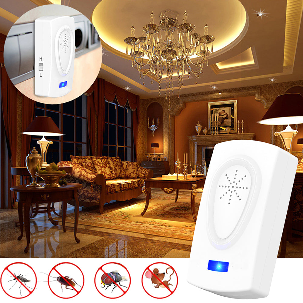 Ultrasound Mouse Cockroach Repeller Device Insect Rats Spider Mosquito Killer Pest Control Rejecter - ebowsos
