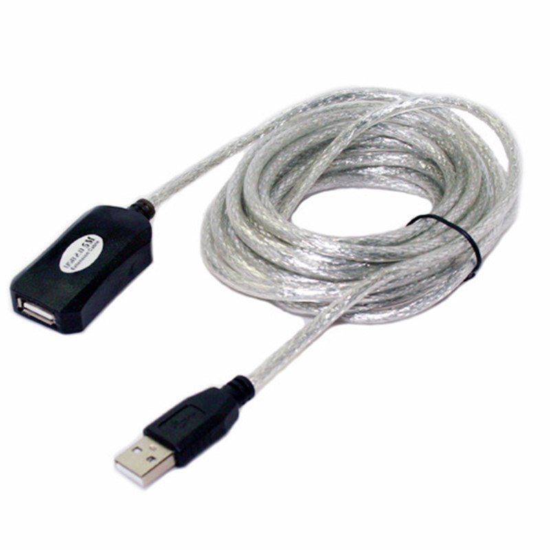 20M/15M/10M/5M USB2.0 Male to Female Active Repeater Extension Extender Cable Cord M/F - ebowsos