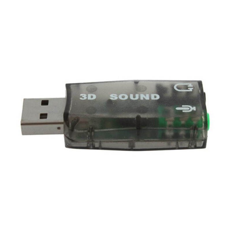 Virtual 5.1 Sound Card External USB Audio Adapter Sound Card USB to Jack 3.5mm Earphone Micphone for PC Laptop Computer Notebook - ebowsos