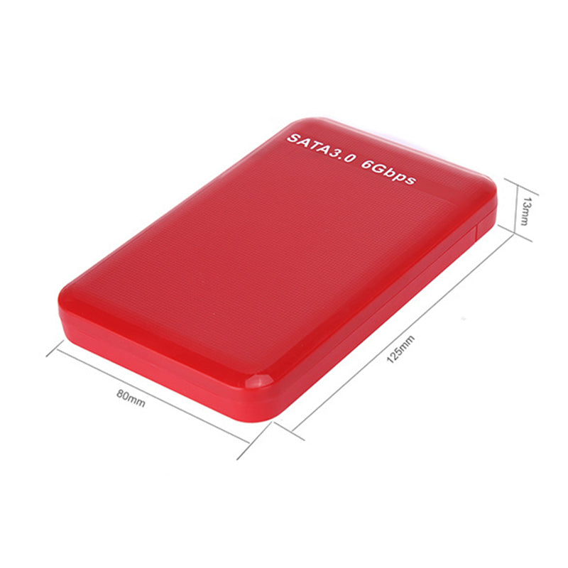 2.5" Micro USB3.0 SATA3.0 6Gbps HDD Hard Disk Drive Enclosure Case Box Cartridge - ebowsos