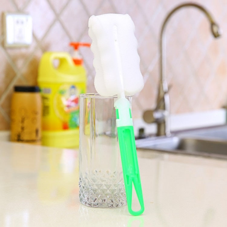 Sponge Cup Brush Removable Handle Cup Cleaning Brush Bottle Scrubber For Wineglass Bottle Coffe Tea Mug Kitchen Cleaning Tool - ebowsos