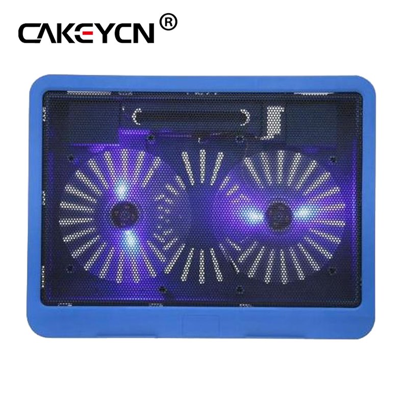 Laptop Cooling Pad Notebook Stand cooling laptop With 2 Quite Fan & blue LED Lights For 11-15" Laptop cooler Fixture for laptop - ebowsos