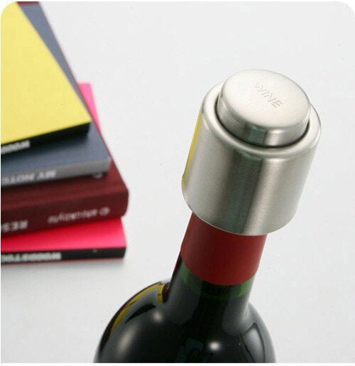 Stainless Steel Vacuum Wine Bottle Stopper Sealed Storage High Quality Plug Liquor Flow Stopper Pour Cap - ebowsos