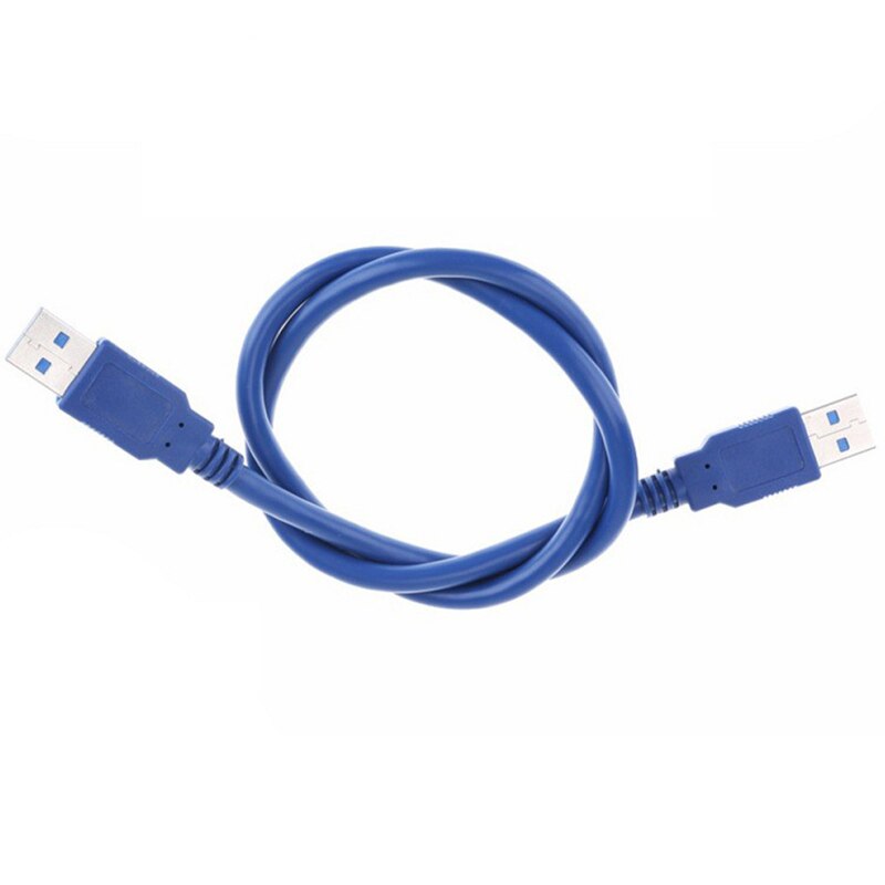 High Speed Blue USB 3.0 A type Male to Male USB Extension Cable AM TO AM  4.8Gbps Support USB 2.0 0.3M 0.6M 1M 1.5M-5M - ebowsos