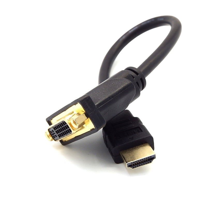 30cm HDMI To DVI 24+5 Adapter Cable Black M/F HDMI Male To DVI Female Video Adapter Cord For PC HDTV LCD DVD - ebowsos