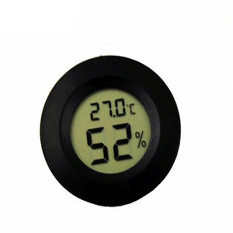 Digital Mini Round LCD Thermometer Hygrometer Fridge Freezer Tester Temperature Humidity Meter Detector - ebowsos