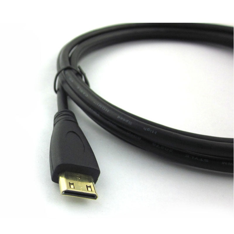 High Speed Gold Plated HDMI TO MINI HDMI Plug Male-Male HDMI Cable 1.4 Version 1080p 3D For Tablets DVD 1m 1.5m 2m 3m 5m 10m - ebowsos