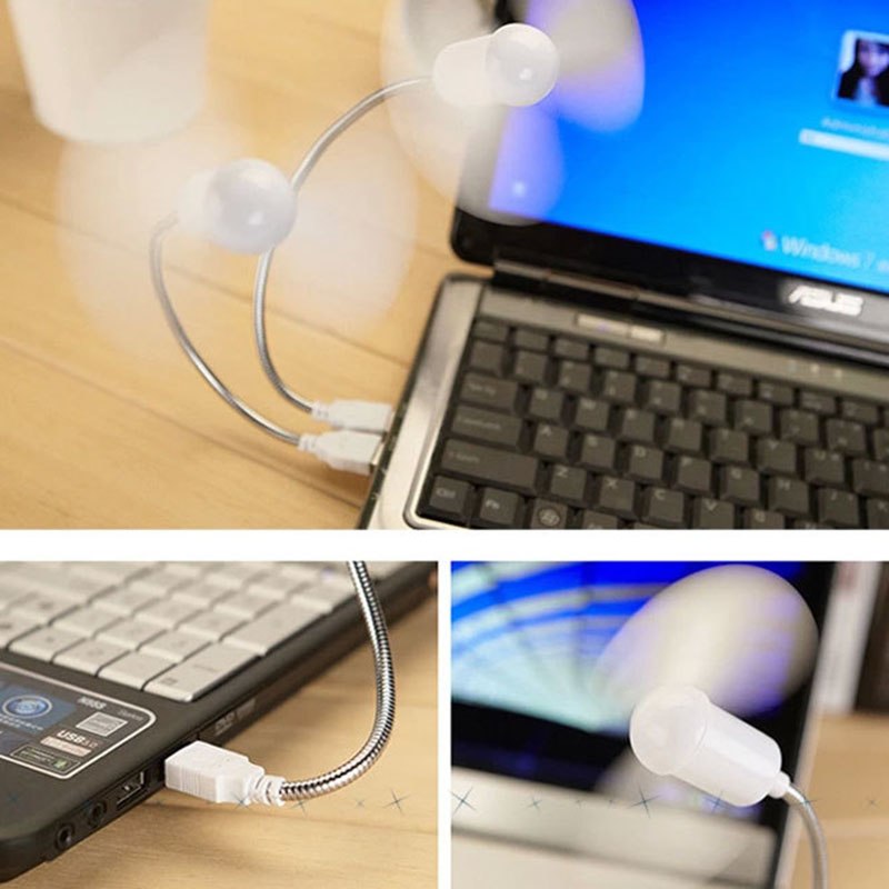 Flexible USB Mini Cooling Fan Cooler For Laptop Desktop PC Computer notebook - ebowsos