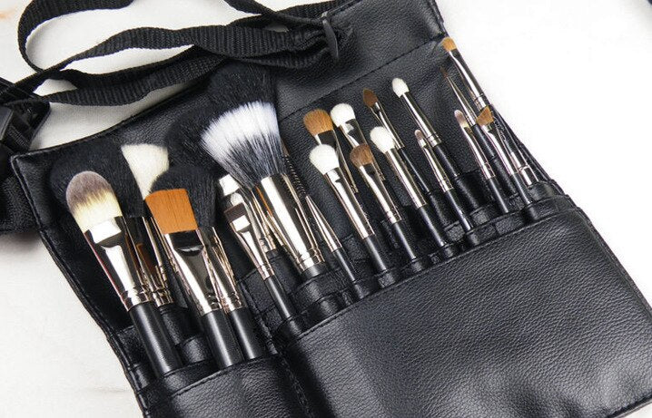 1pc Professional makeup brushes waist bag high capacity brush PU case make up cosmetics tools pinceis de maquiagem kit - ebowsos