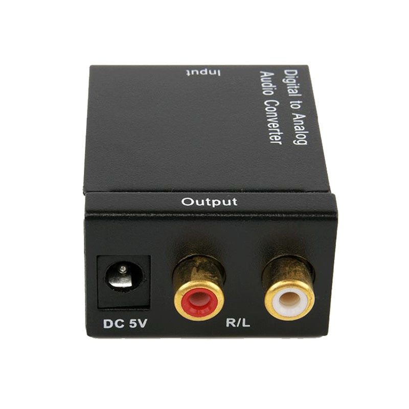 Digital To Analog Audio Converter Digital Optical Coaxial RCA Toslink Signal to Analog Audio Converter Adapter For DVD TV Theate - ebowsos