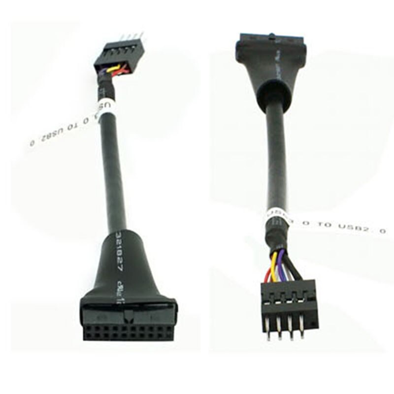 480mbps Data Speed 9 Pin USB 2.0 Male To 20/19 Pin USB 3.0 Female Motherboard Cable Computer Cable Connectors - ebowsos