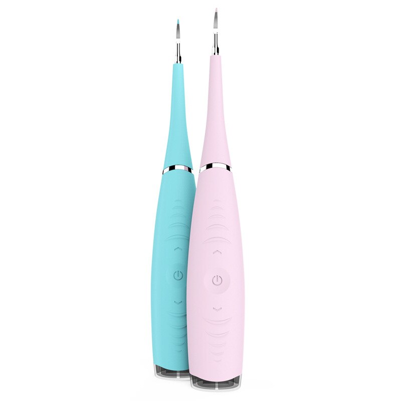 Portable Electric Sonic Dental Scaler Tooth Calculus Remover Tooth Stains Tartar Tool Dentist Whiten Teeth Health Hygiene white - ebowsos