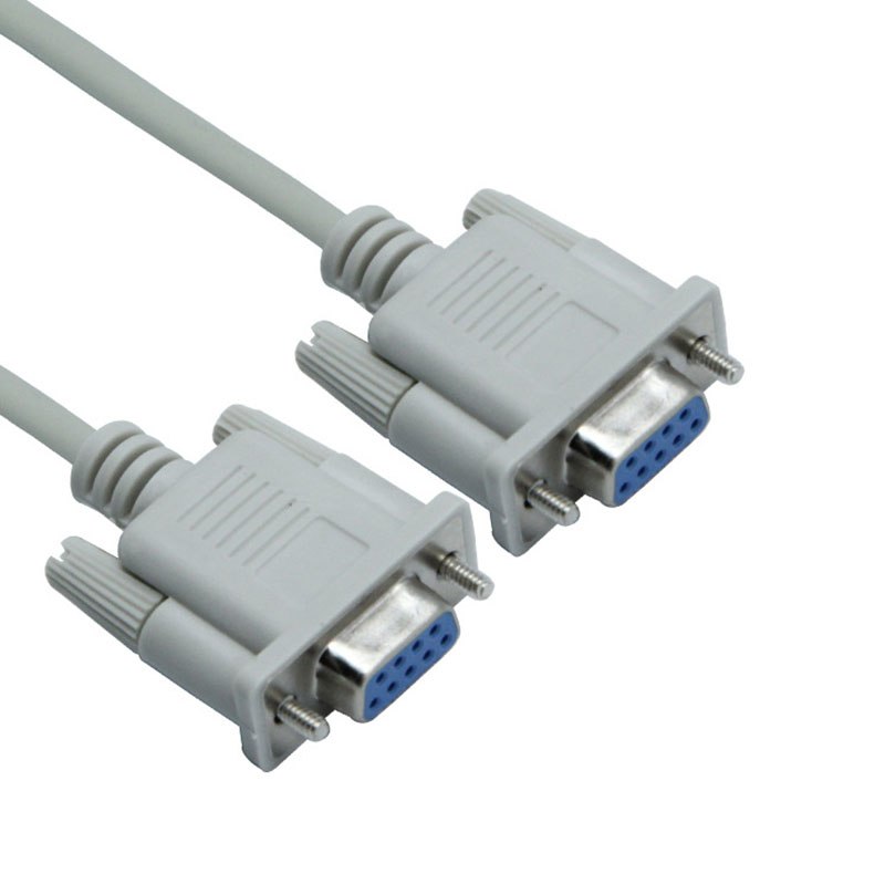 DB9F to DB9F 9 Pin Female to Female DB9 Connector Serial Null Modem Cable RS232 to RS-232 Extension Cable 9Pin Adapter Cable - ebowsos
