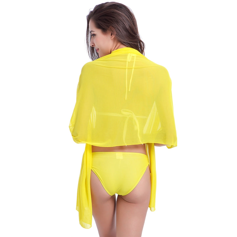 10 in 1 Transparent Stretch Mesh Beach Dress Cover Ups 2019 Matches Bikini Convertible Infinite Women's Summer Beach Pareo - ebowsos