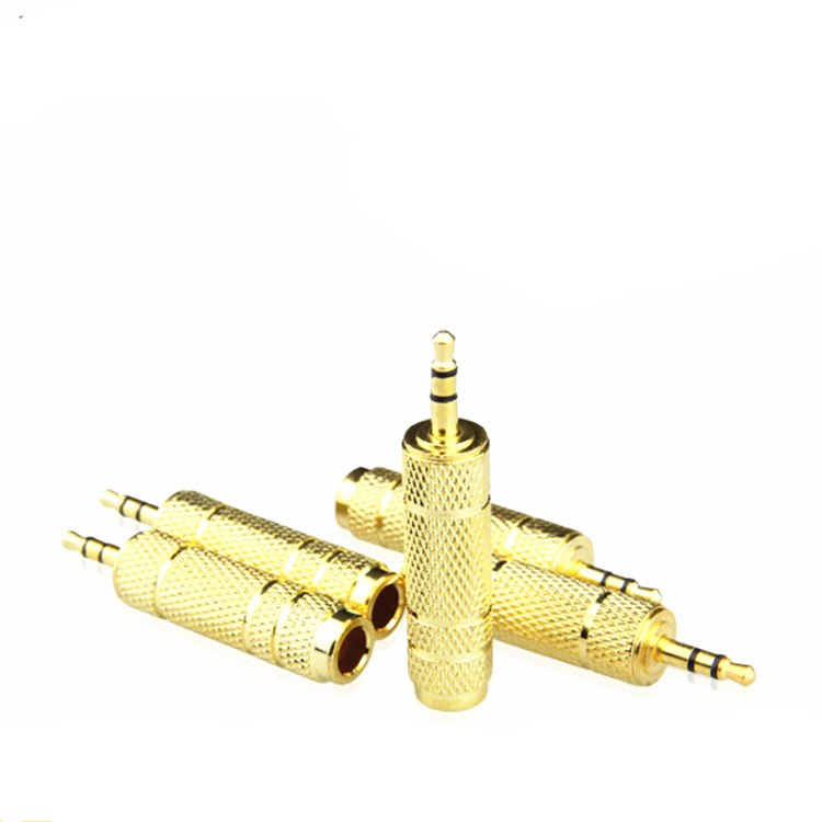 3.5mm Male to 6.5 mm Female Adapter 3.5 plug to 6.35 Jack Stereo Speaker Audio Adapter converter for Mobile Phone PC Notebook - ebowsos