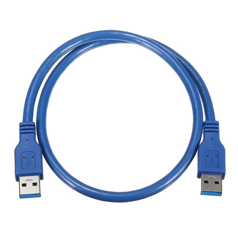 High Speed Blue USB 3.0 A type Male to Male USB Extension Cable AM TO AM  4.8Gbps Support USB 2.0 0.3M 0.6M 1M 1.5M-5M - ebowsos