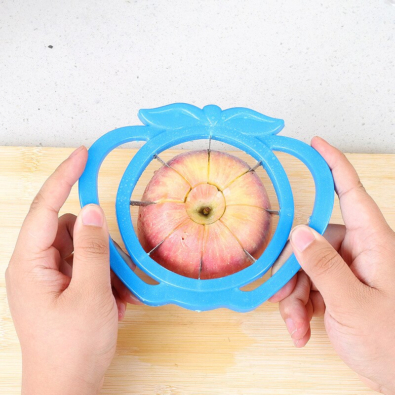 Kitchen Apple Slicer Corer Cutter Pear Fruit Divider Tool Comfort Handle for Kitchen Apple Peeler - ebowsos